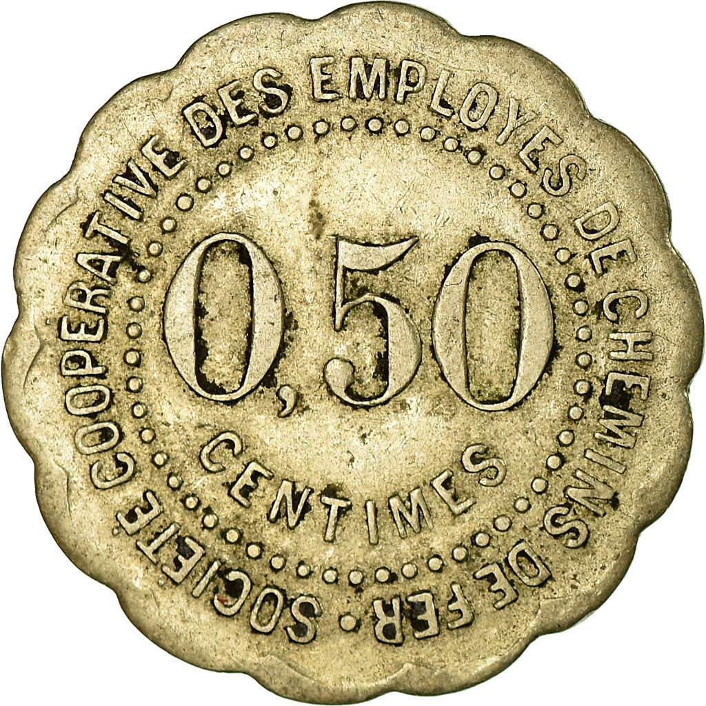 Munten, Frankrijk, Soc. Coop. des Employés de Chemin de Fer, Vesoul, 0.50