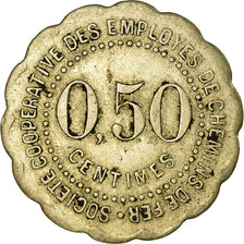 Munten, Frankrijk, Soc. Coop. des Employés de Chemin de Fer, Vesoul, 0.50