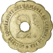 Moeda, França, Soc. Coop. des Employés de Chemin de Fer, Vesoul, 2 Francs