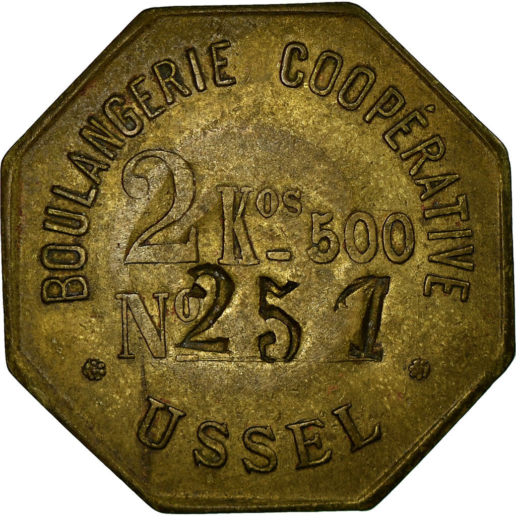 Munten, Frankrijk, Boulangerie Coopérative, Ussel, 2 kg 500, ZF+, Tin
