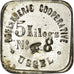 Moeda, França, Boulangerie Coopérative, Ussel, 5 Kilos, AU(55-58), Nickel