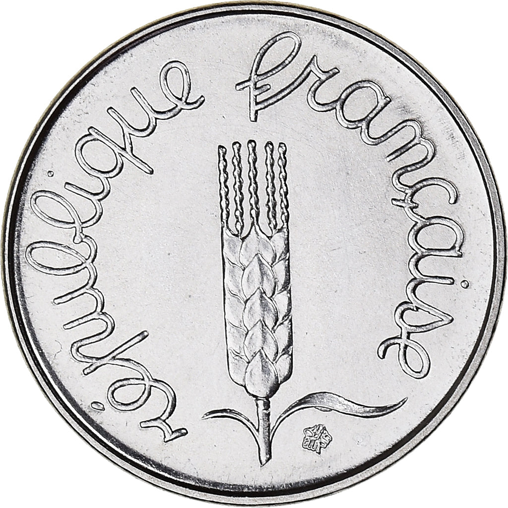 Coin, France, Épi, Centime, 1976, Paris, Rebord, MS(65-70), Stainless Steel