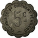 Coin, France, Tramways, Clermont-Ferrand, 5 Centimes, AU(50-53), Zinc, Elie:70.1