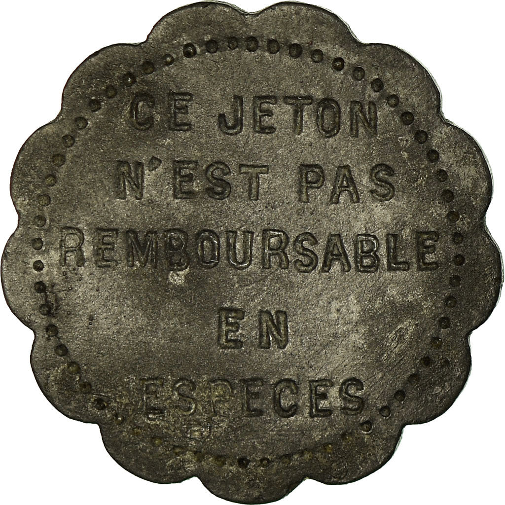 Coin, France, Tramways, Clermont-Ferrand, 5 Centimes, AU(50-53), Zinc, Elie:70.1