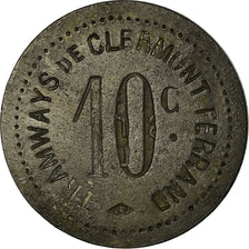 Moneta, Francia, Tramways, Clermont-Ferrand, 10 Centimes, BB+, Zinco, Elie:70.2