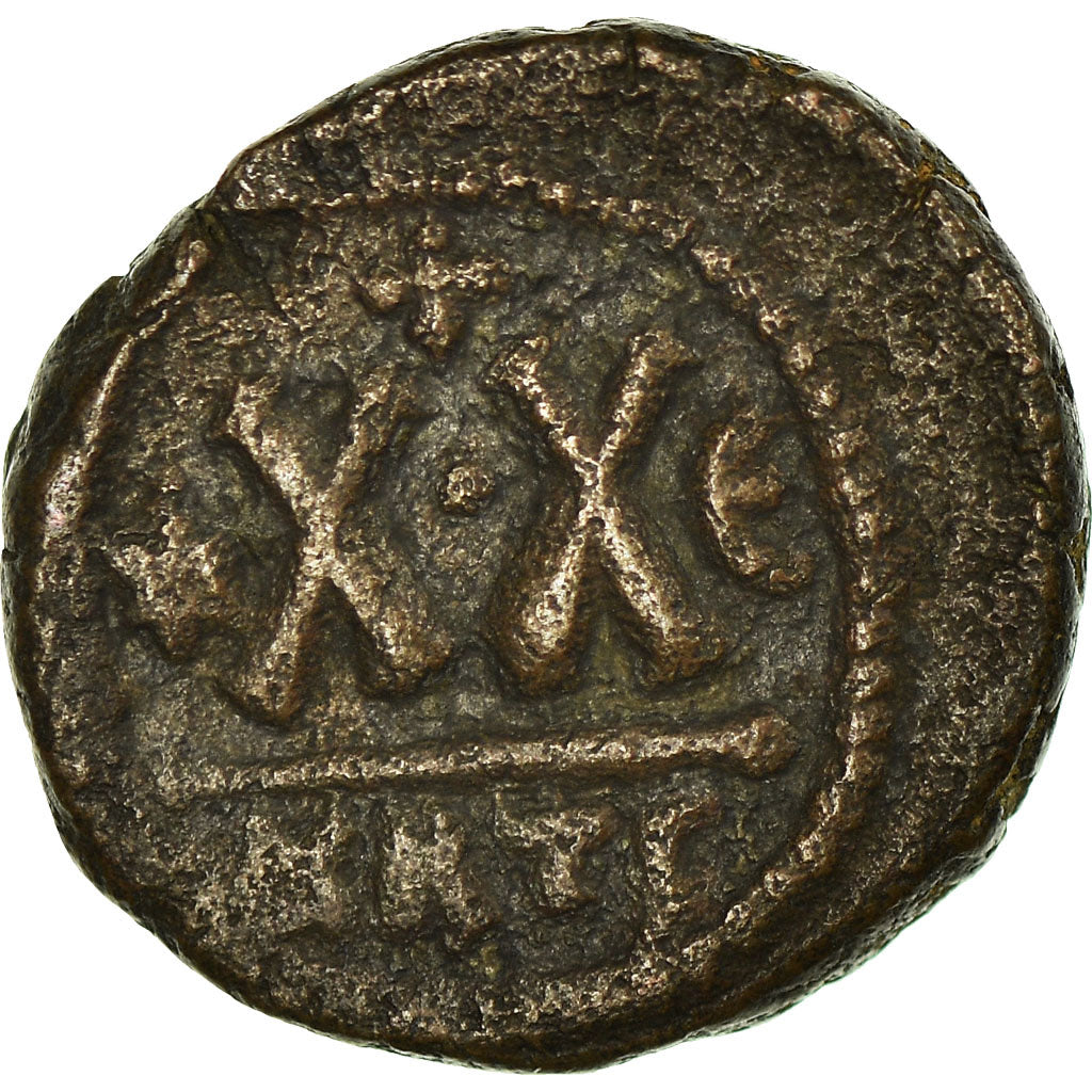Coin, Heraclius, Half Follis, 610-641, Carthage, EF(40-45), Copper, Sear:872