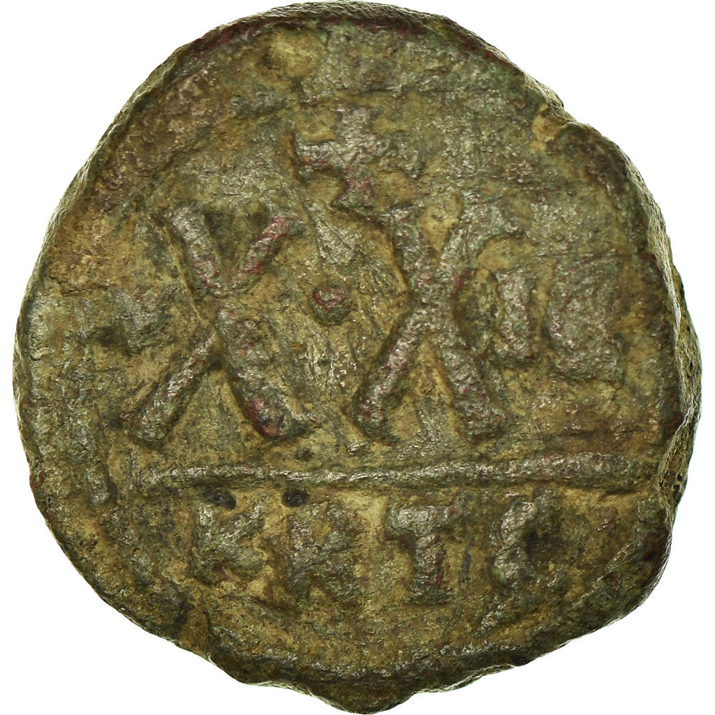 Moneta, Heraclius, Half Follis, 610-641, Carthage, MB, Rame, Sear:873