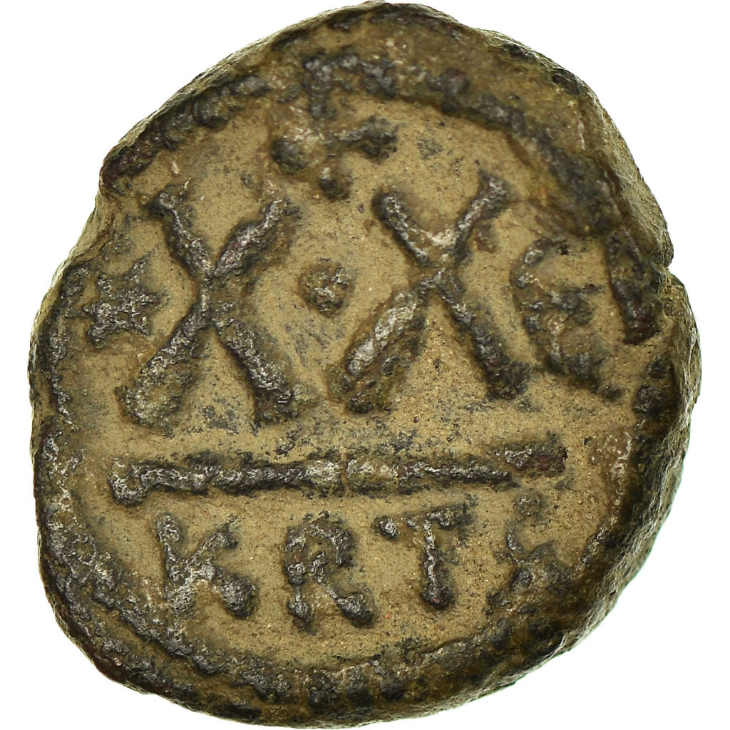 Monnaie, Héraclius, Demi-Follis, 610-641, Carthage, TB+, Cuivre, Sear:874