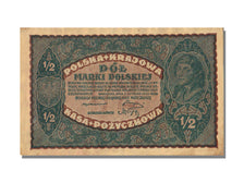 Poland, 1/2 Marki, 1920, KM #30, 1920-02-07, UNC(65-70)