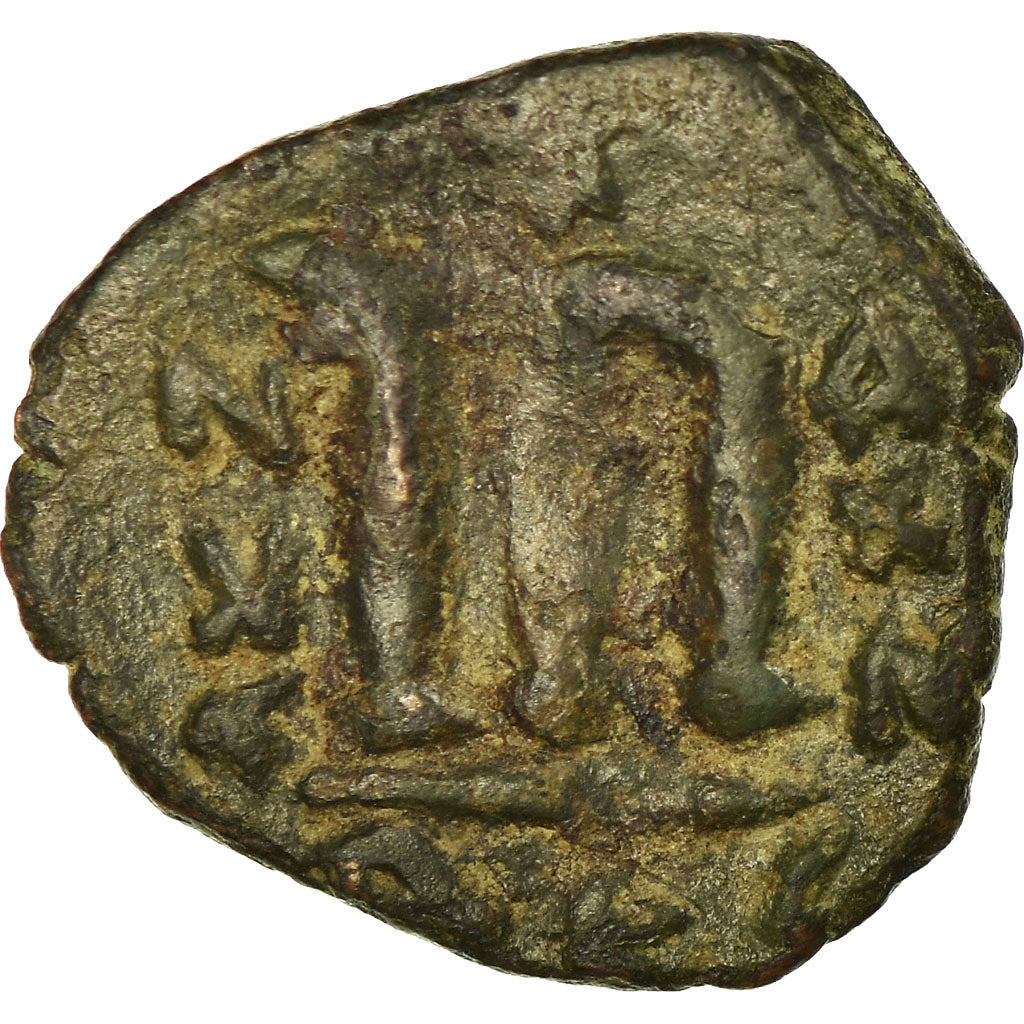 Moeda, Constans II, Follis, 641-668 AD, Constantinople, VF(30-35), Cobre