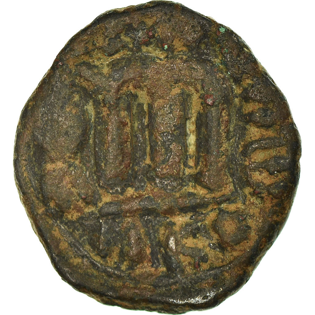 Moeda, Constans II, Follis, 641-668 AD, Constantinople, VF(30-35), Cobre