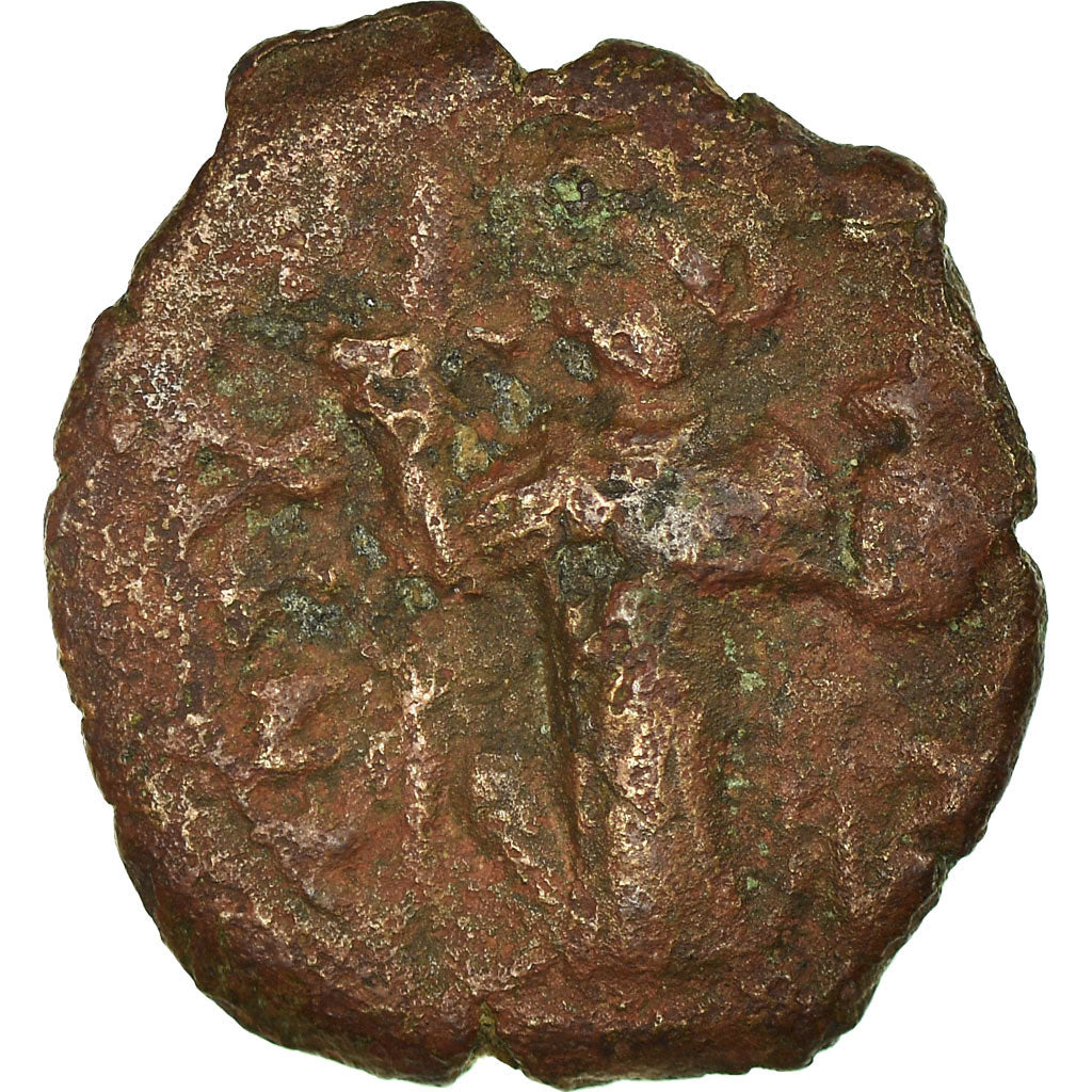 Münze, Constans II, Follis, 641-668 AD, Constantinople, S+, Kupfer, Sear:1005