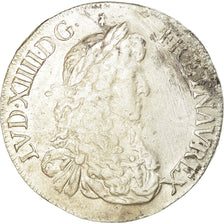 Coin, France, Louis XIV, Écu au buste juvénile, 1670, Rennes, VF(30-35)