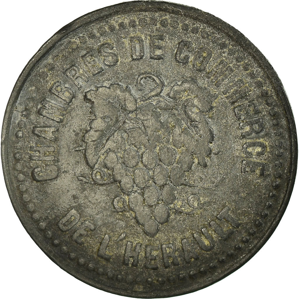 Munten, Frankrijk, Chambres de Commerce de l'Hérault, 10 Centimes, ZF, Zinc