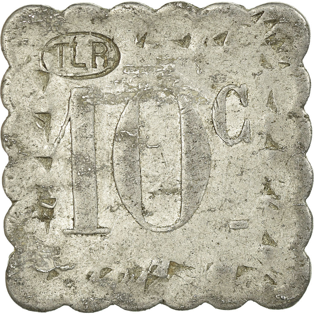 Coin, France, Tramways, La Rochelle, 10 Centimes, VF(30-35), Aluminium