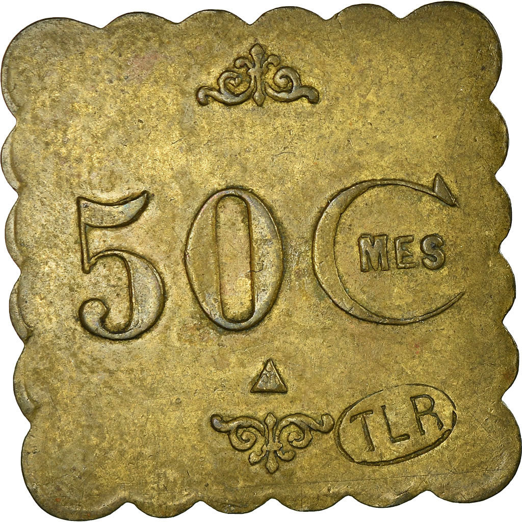 Monnaie, France, Tramways, La Rochelle, 50 Centimes, TTB+, Laiton, Elie:70.7