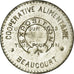 Monnaie, France, Coopérative Alimentaire, Beaucourt, 10 Centimes, TTB+, Laiton