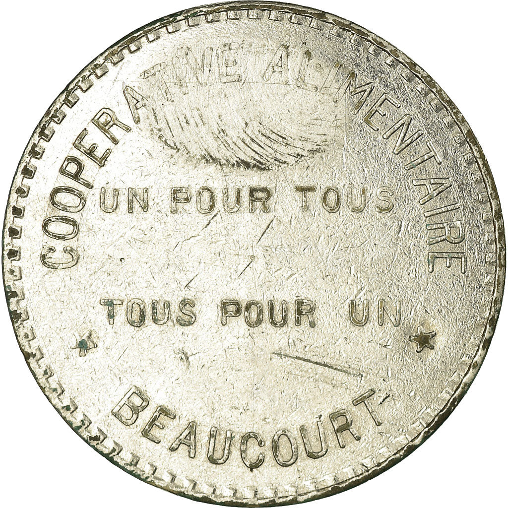 Coin, France, Coopérative Alimentaire, Beaucourt, 10 Centimes, AU(50-53)