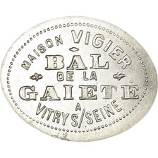 France, Jeton, Vitry-sur-Seine, Maison VIGIER, Bal de la Gaieté, SPL, Aluminium