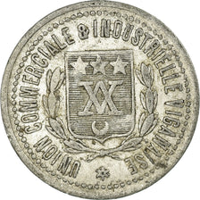 Monnaie, France, Union Commerciale et Industrielle, Le Vigan, 10 Centimes, TTB