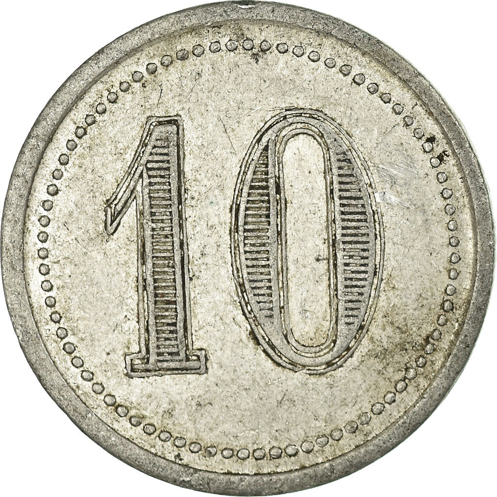 Monnaie, France, Union Commerciale et Industrielle, Le Vigan, 10 Centimes, TTB