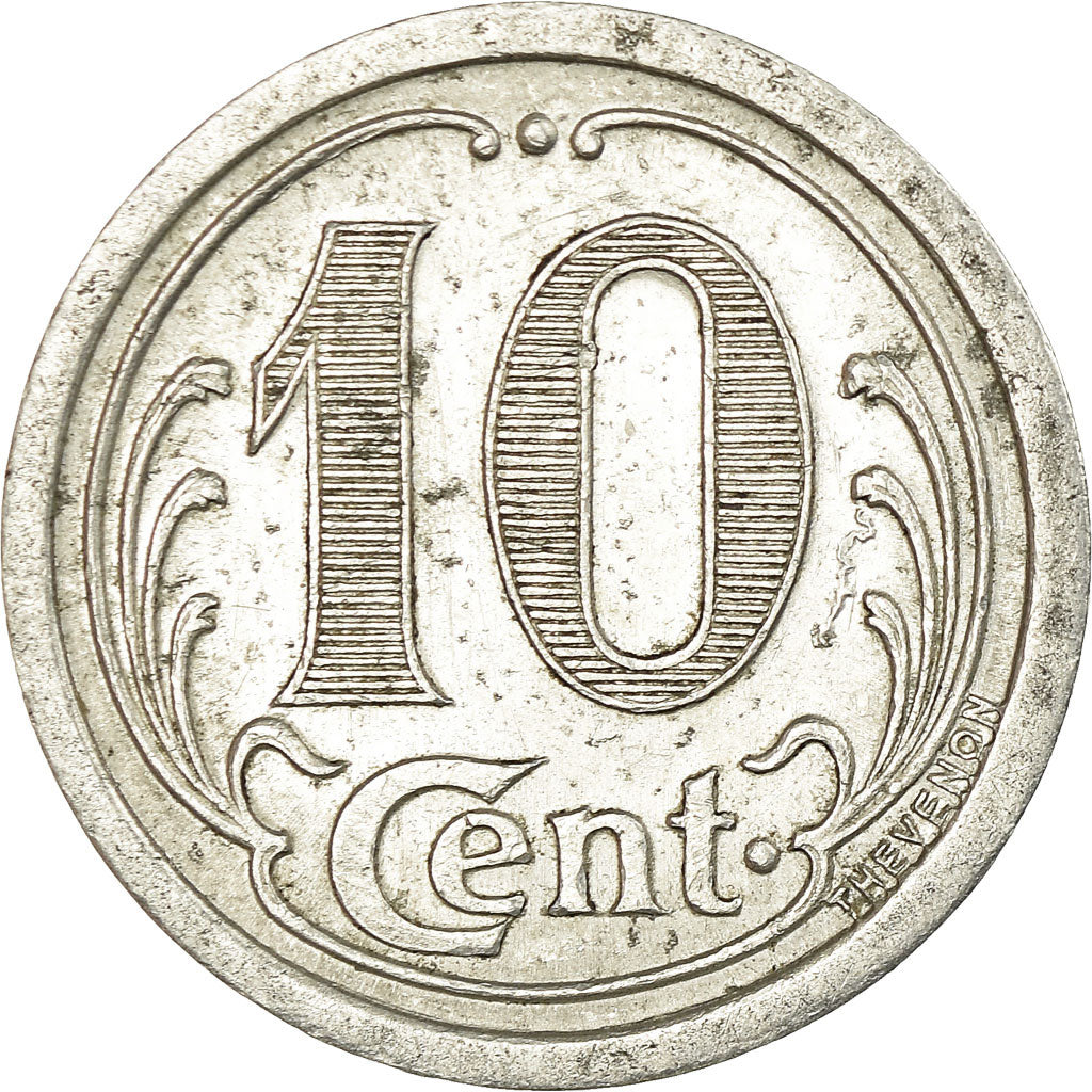 Moneta, Francja, Union Commerciale, Vimoutiers, 10 Centimes, 1922, AU(50-53)