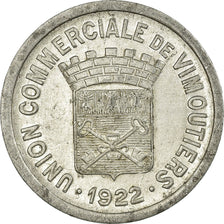 Coin, France, Union Commerciale, Vimoutiers, 25 Centimes, 1922, AU(55-58)