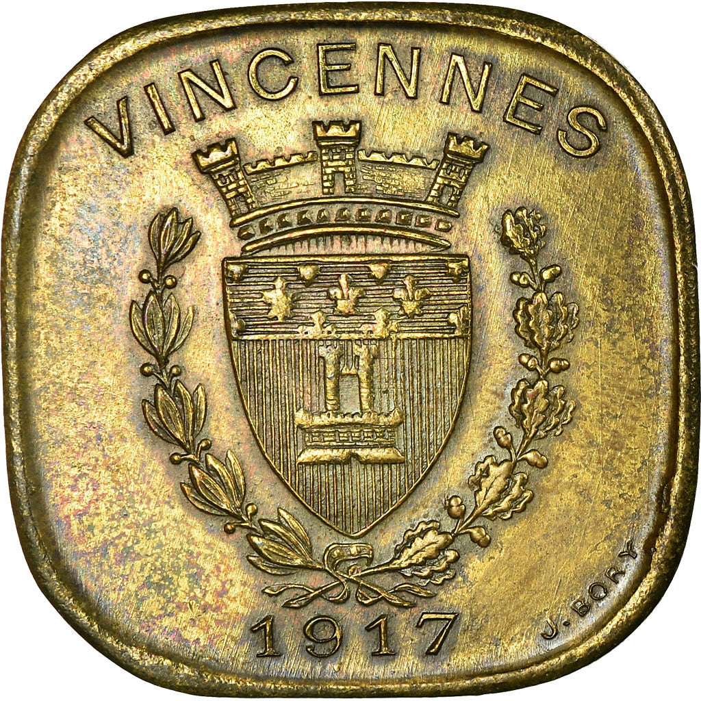 Münze, Frankreich, Union Commerciale et Industrielle, Vincennes, 20 Centimes