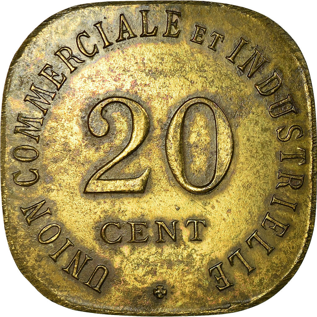 Münze, Frankreich, Union Commerciale et Industrielle, Vincennes, 20 Centimes
