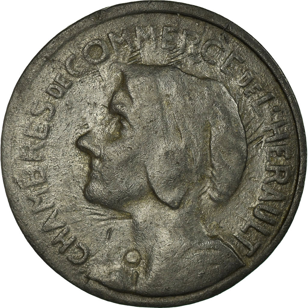 Münze, Frankreich, Chambres de Commerce de l'Hérault, 25 Centimes, 1917-1920