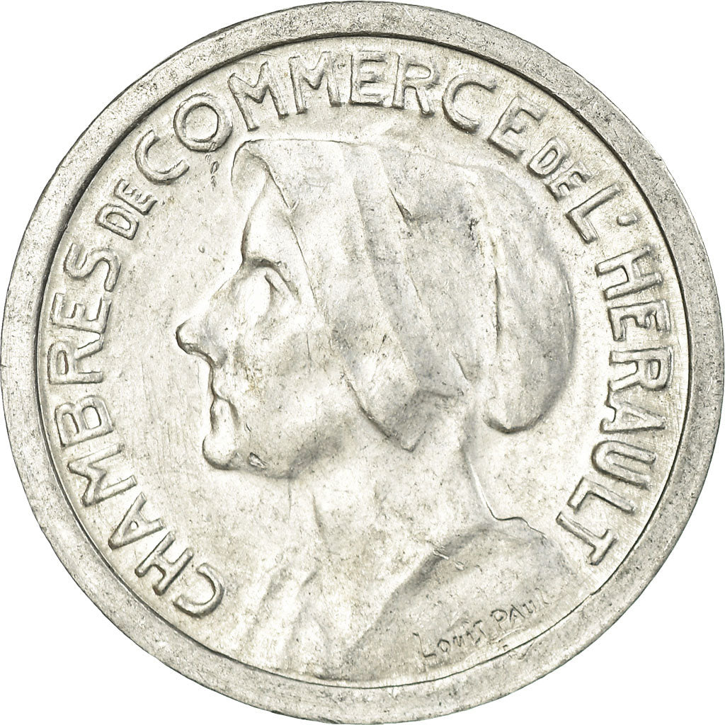 Coin, France, Chambres de Commerce de l'Hérault, 25 Centimes, 1921-1924