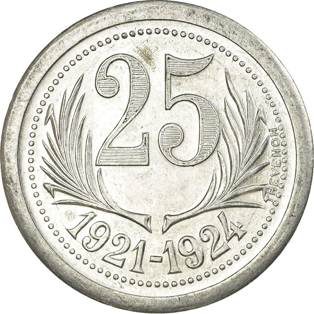 Coin, France, Chambres de Commerce de l'Hérault, 25 Centimes, 1921-1924