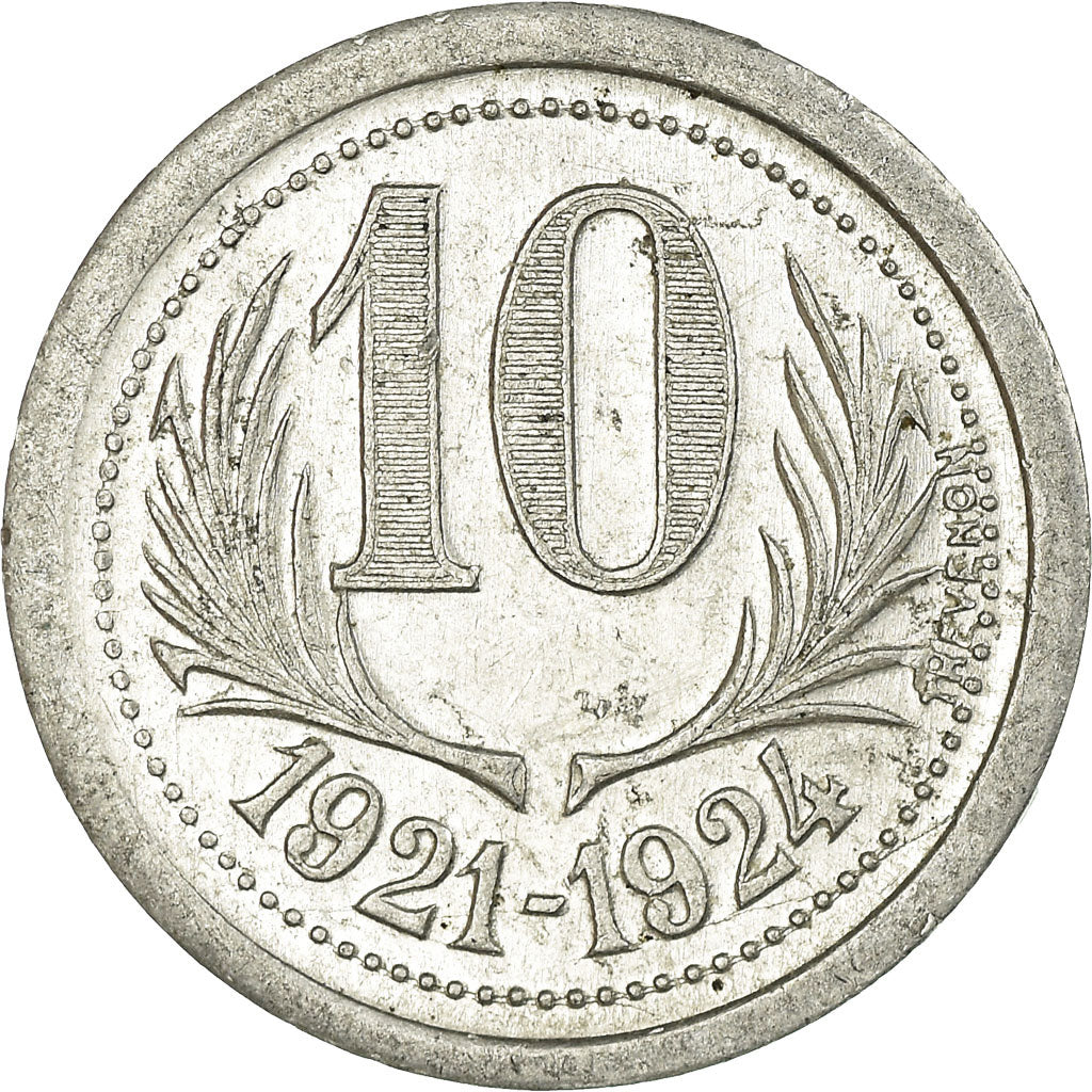 Coin, France, Chambres de Commerce de l'Hérault, 10 Centimes, 1921-1924