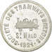 Münze, Frankreich, Société des Tramways Bretons, Saint-Malo, 10 Centimes