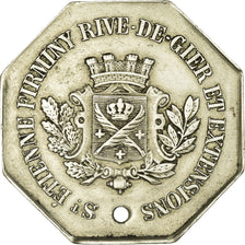 Monnaie, France, Tramways à vapeur, Saint-Etienne, 10 Centimes, TTB