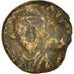 Moeda, Constans II, Half Follis, 647-659, Carthage, F(12-15), Cobre, Sear:1060