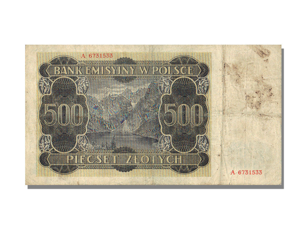Poland, 500 Zlotych, 1940, KM #98, 1940-03-01, EF(40-45), A