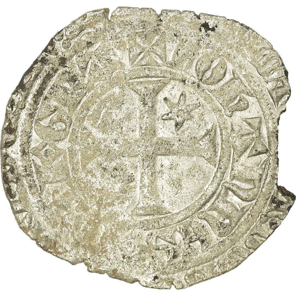 Moneta, Francja, Jean II le Bon, Gros à l’étoile, 1360, VF(20-25), Bilon