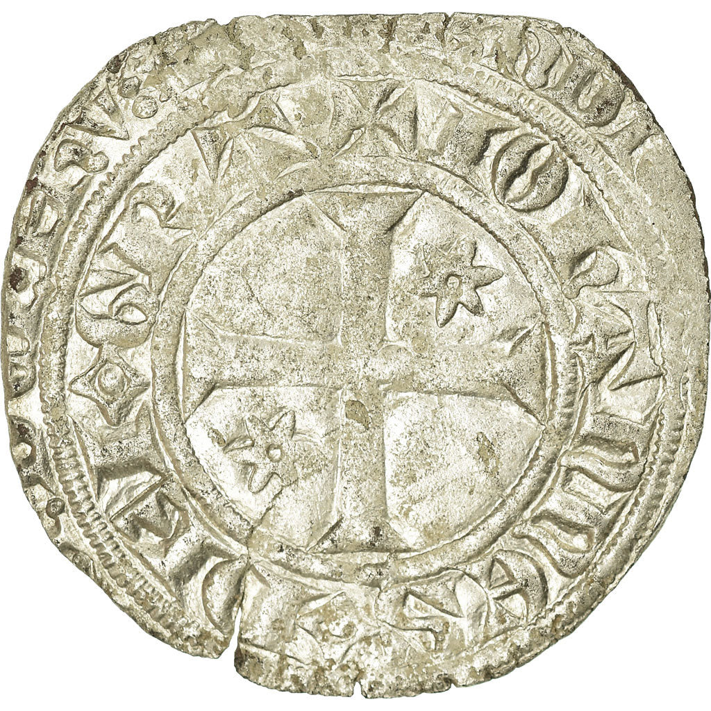 Moneta, Francia, Jean II le Bon, Gros à l’étoile, 1360, BB, Biglione