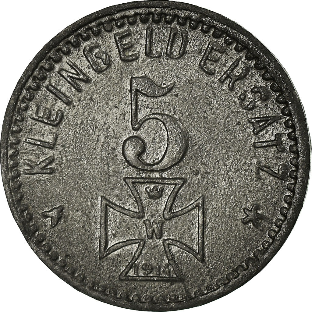 Coin, Germany, Amtskorporation, Kleinegeld-Ersatz, Waldsee, 5 Pfennig, 1918
