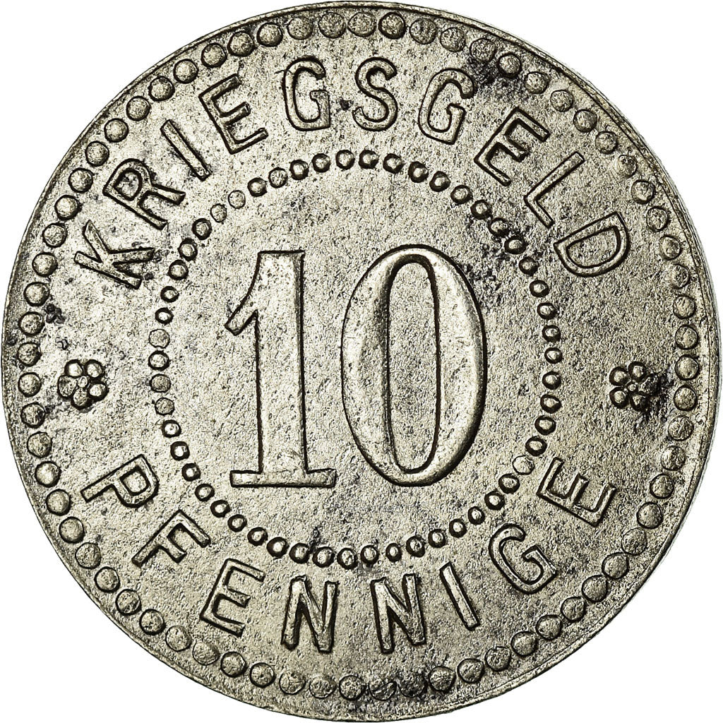 Coin, Germany, Stadt Waldshut, Kriegsgeld, Waldshut, 10 Pfennig, 1917