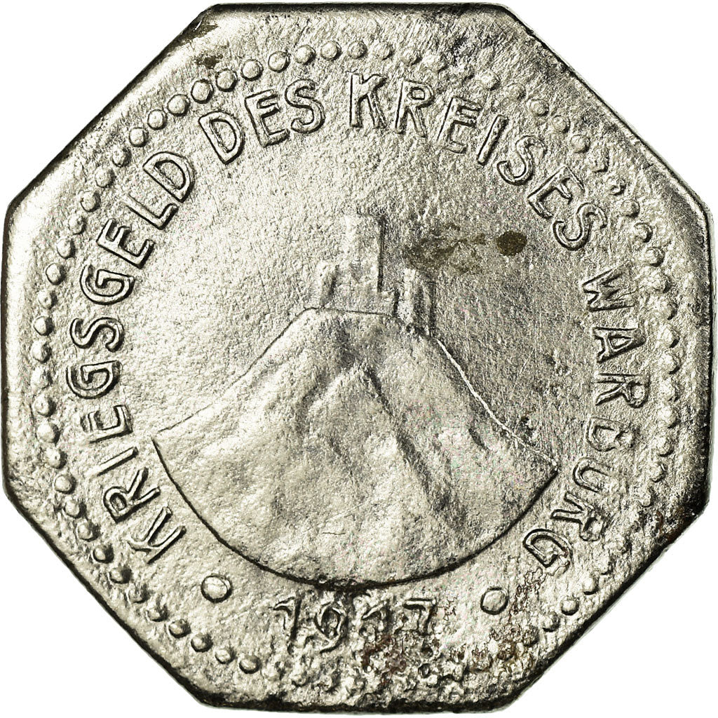 Moneta, Niemcy, Kriegsgeld des Kreises Warburg, Warburg, 10 Pfennig, 1917