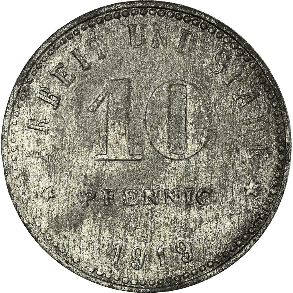 Monnaie, Allemagne, Magistrat der Stadt Weissenfels, Weissenfels, 10 Pfennig