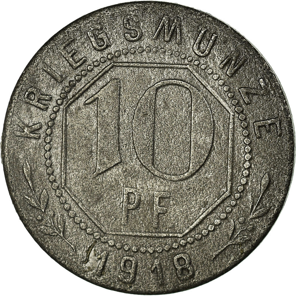 Coin, Germany, Amtkorperschaft, Kriegsmünze, Welzheim, 10 Pfennig, 1918