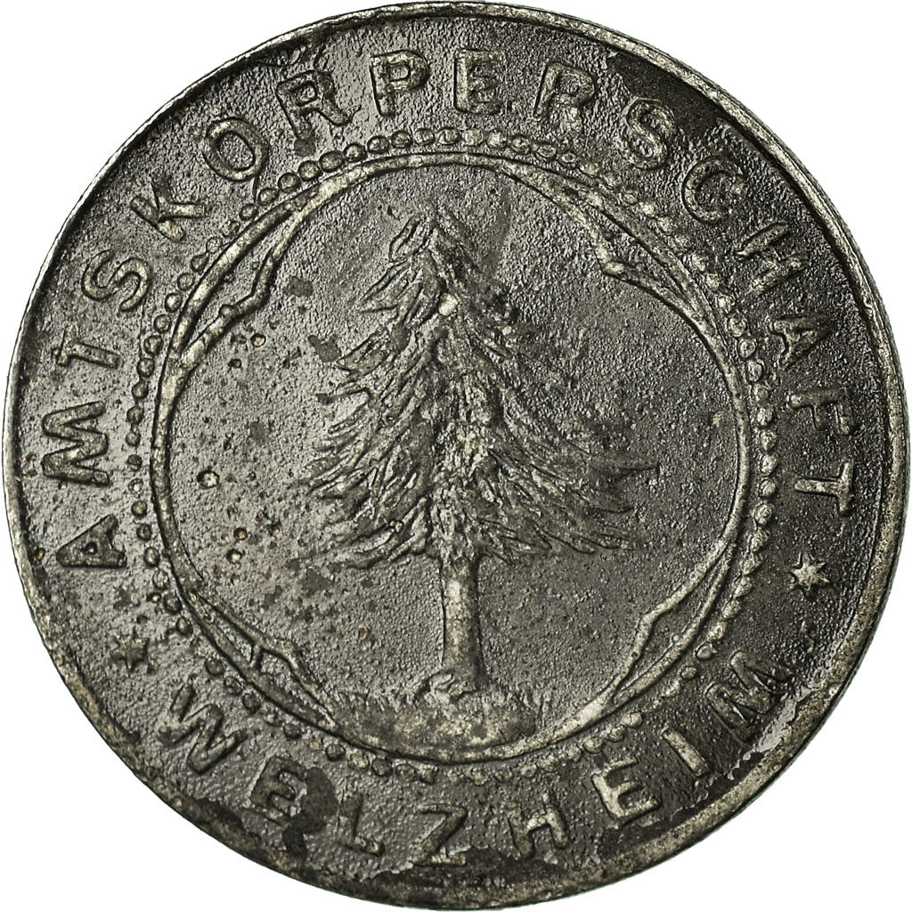 Coin, Germany, Amtskorperschaft, Kriegsmünze, Welzheim, 10 Pfennig, 1918
