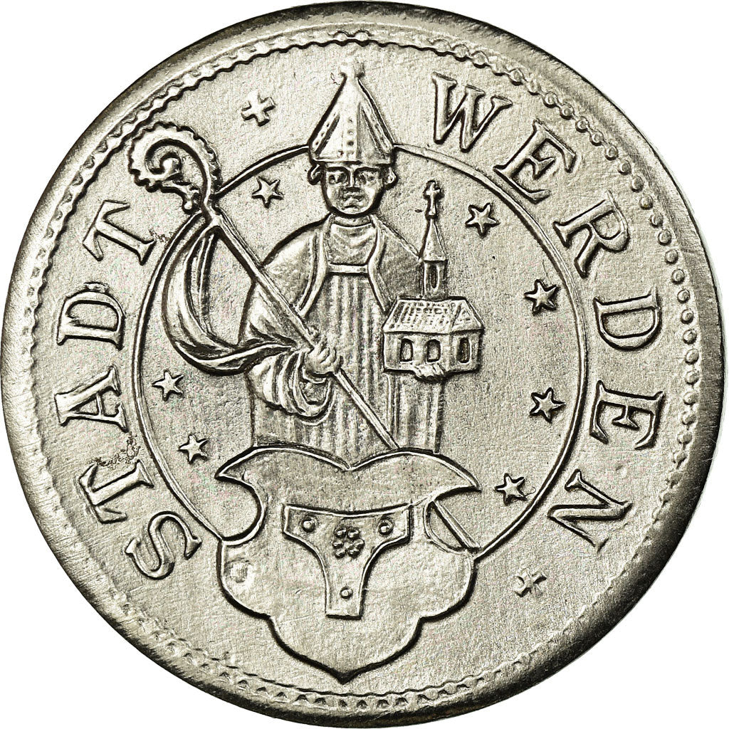 Coin, Germany, Stadt Werden, Kriegsgeld, Werden, 10 Pfennig, AU(55-58), Iron