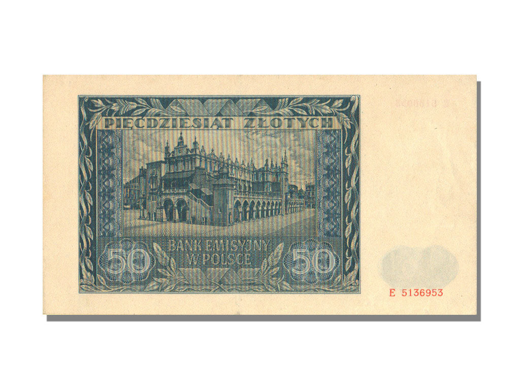 Poland, 50 Zlotych, 1941, KM #102, 1941-08-01, UNC(65-70), E