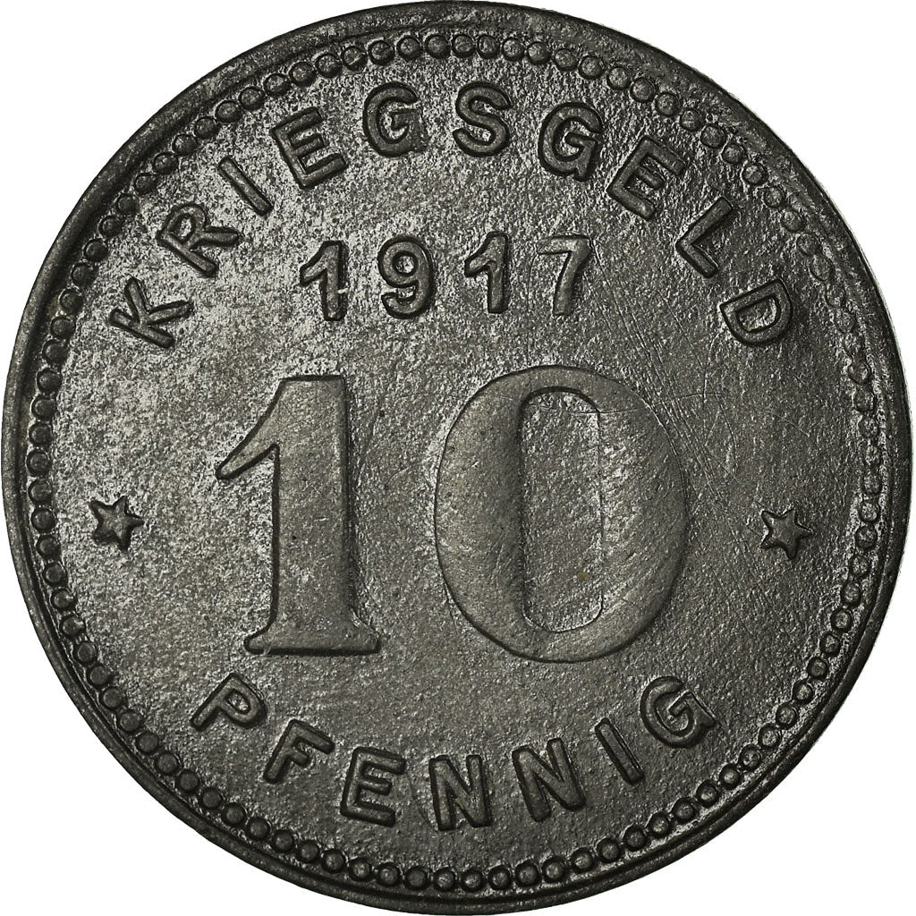 Coin, Germany, Stadt Witten, Kriegsgeld, Witten, 10 Pfennig, 1917, EF(40-45)