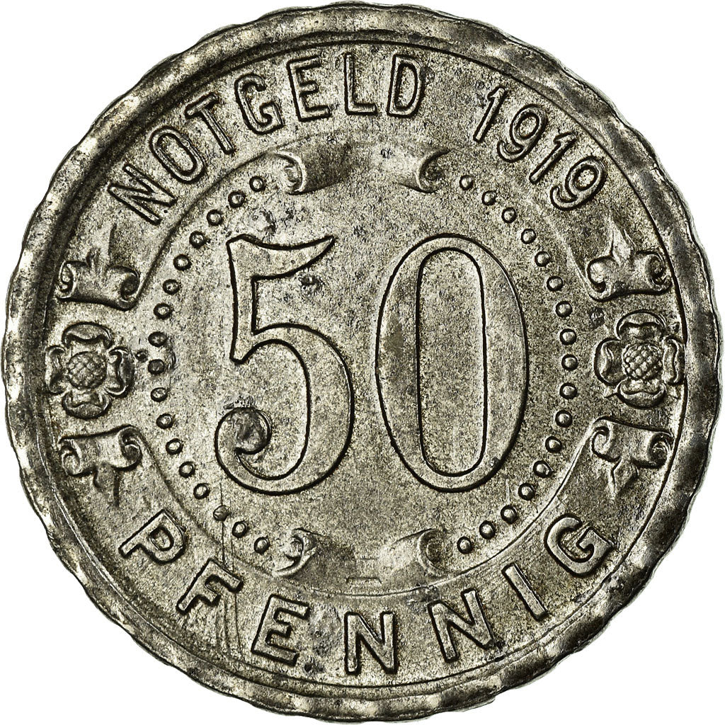 Münze, Deutschland, Stadt Witten, Notgeld, Witten, 50 Pfennig, 1919, VZ, Iron
