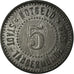 Münze, Deutschland, Stadt Tangermünde, Notgeld, Tangermünde, 5 Pfennig, 1919